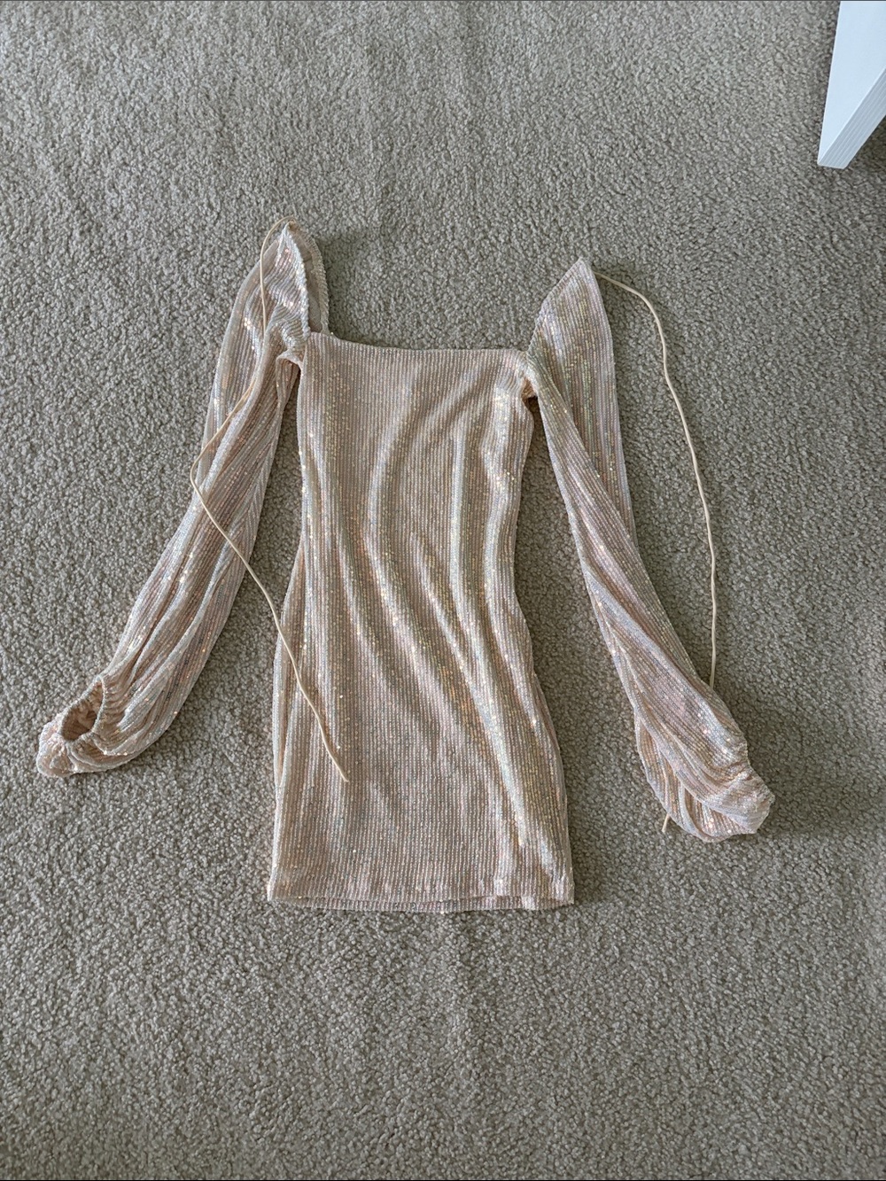 Lucy In The Sky Sequence Gold Dress